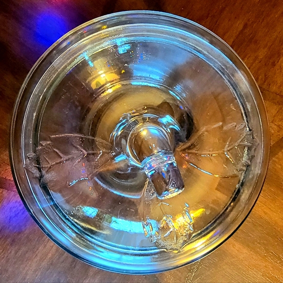 🍎 Clear Glass Apple Shaped 2pc Jar 🍎 EUC 🍎 - Picture 6 of 6